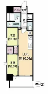 リビオメゾン新大阪【10階】の間取り