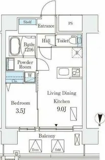 エル・セレーノ新大阪北【10階】の間取り