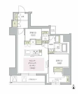 アーバネックス天満橋Front【9階】の間取り