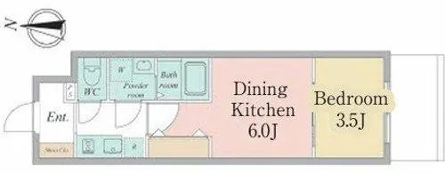 エスリードレジデンス大阪谷町ザ・マークス【3階】の間取り