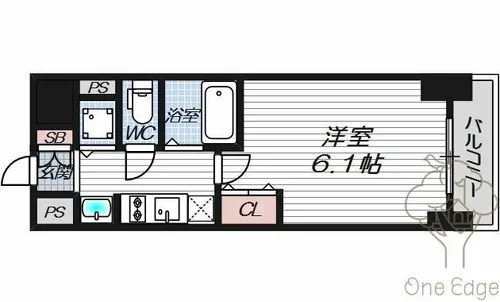 プレサンス梅田北デイズ【4階】の間取り