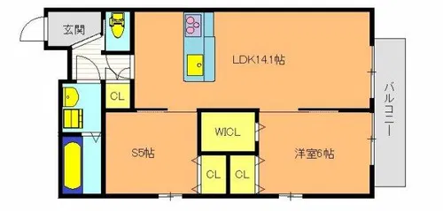 へーベルメゾン西明石1【202号室】の間取り