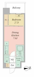 セレニテ新大阪エクラ【9階】の間取り