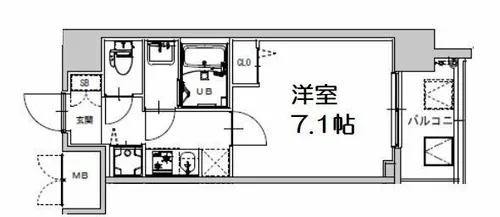 S-RESIDENCE天満Gracis【10階】の間取り