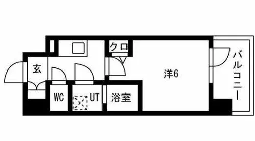 エスリードレジデンス大阪福島シティスクエア【9階】の間取り