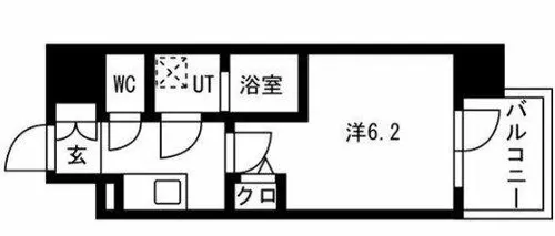エスリードレジデンス大阪福島シティスクエア【7階】の間取り