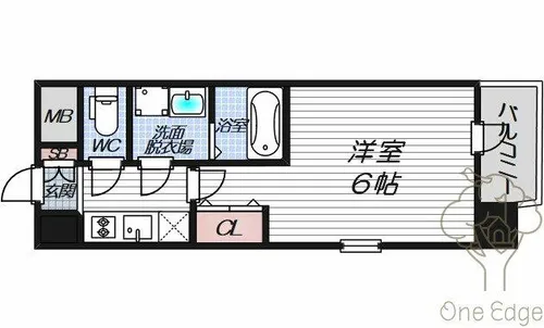 エスリードレジデンス梅田デュオ【7階】の間取り