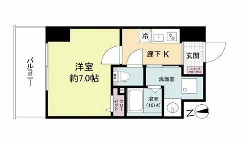 ブランシエスタ都島通【6階】の間取り