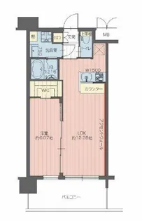 プレジオ三国ASIAN【6階】の間取り