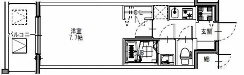 S-RESIDENCE三国WEST【10階】の間取り