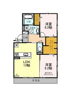 大阪府堺市北区百舌鳥梅町3丁【アパート】の間取り