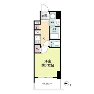 Metrosa弁天町【5階】の間取り