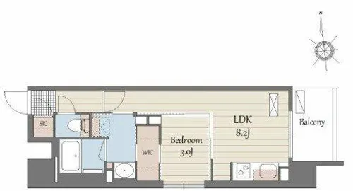 S-RESIDENCE天満橋ar【3階】の間取り