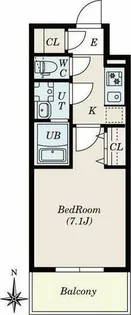 S-RESIDENCE尾頭橋clarity【1102号室】の間取り