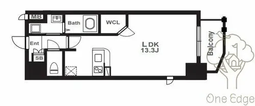 La Douceur梅田West【7階】の間取り
