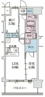 スプランディッド梅田グランノース【2階】の間取り