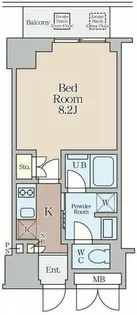 クレストコート堂島【4階】の間取り