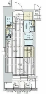 ワールドアイ大阪WestGate【8階】の間取り