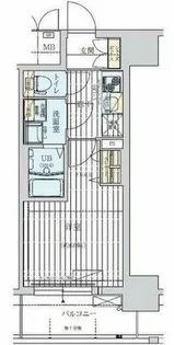 ワールドアイ大阪WestGate【10階】の間取り