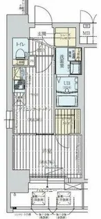 ワールドアイ大阪WestGate【9階】の間取り