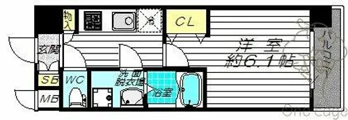 スプランディッド新大阪DUE【8階】の間取り