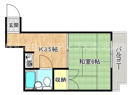 MINTIA北巽【5階】の間取り