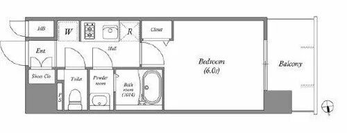 アドバンス大阪ビヤン【7階】の間取り