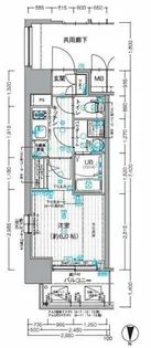 エスリード新大阪ザ・プレミアEAST【14階】の間取り