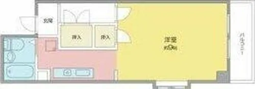 ガーデンハイツ港陽【705号室】の間取り