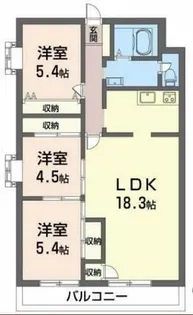 アーチ岡田ビル【302号室】の間取り