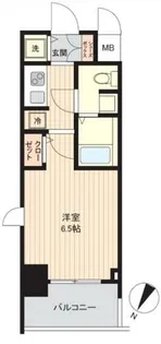 アドバンス西梅田Ⅱ【5階】の間取り