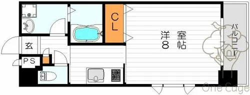 フォーチュン同心【6階】の間取り
