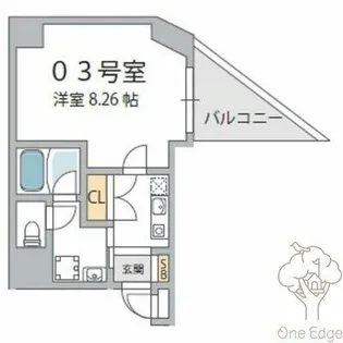 ウィンベル同心一丁目【4階】の間取り