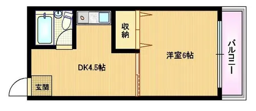 大阪府大阪市都島区中野町1丁目【マンション】の間取り