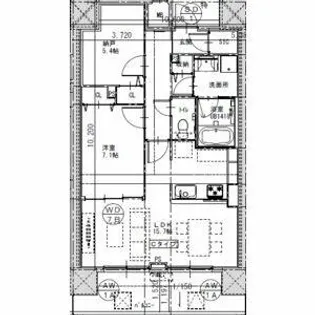 さくらHills ROKUBAN Platinum Residence【1202号室】の間取り