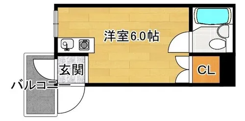 大阪府大阪市東淀川区豊新5丁目【マンション】の間取り