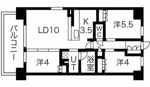 アーバンパーク淡路【5階】の間取り