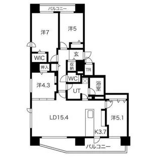じょうてつアイム札幌山鼻パークサイト【9階】の間取り