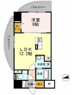 LaSante梅田北【4階】の間取り