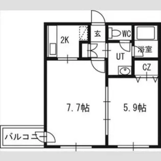 ミュプレ円山公園【1階】の間取り