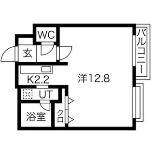 ノヴァ円山公園【105号室】の間取り