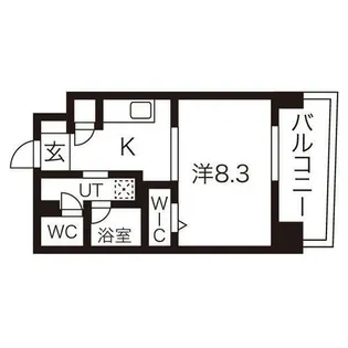 レフィーナ円山【8階】の間取り
