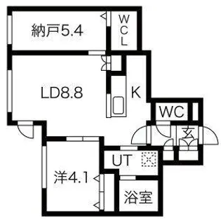 Pino kitamaruyama【1階】の間取り