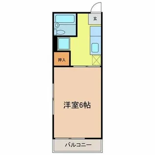 メゾンサンク【B号室】の間取り