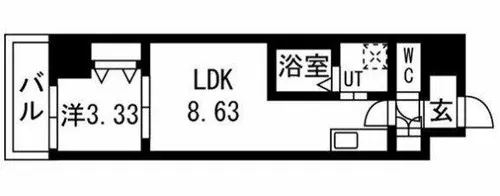 アーバンパーク新大阪【5階】の間取り