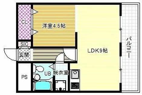 リバティヒルズ【3階】の間取り