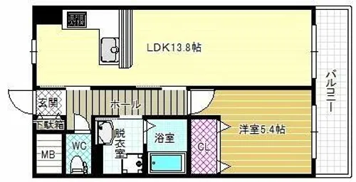 アモール【4階】の間取り