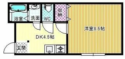 シャリテ栄【1階】の間取り