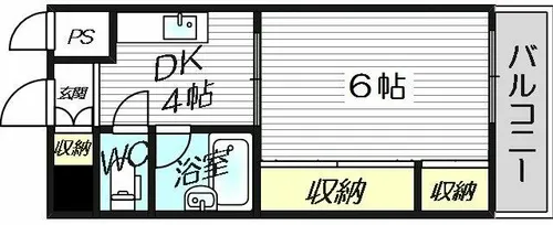 Collection中崎Ⅰ【8階】の間取り