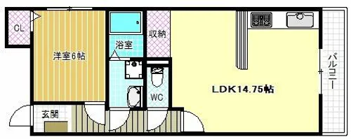マツヤビルⅠ【5階】の間取り